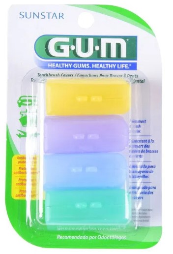 CAPUCHONES GUM P/CEPILLO DENT C/4PZ