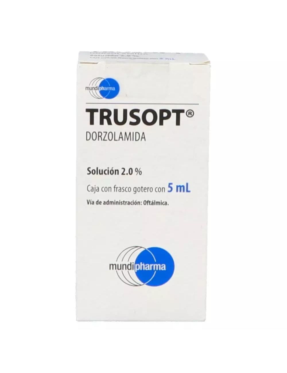 TRUSOPT OFT 2% SOL ESTERIL 5ML